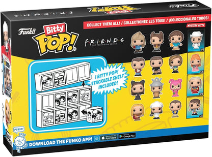 Funko Bitty Pop! Friends - Monica As Catwoman 4PK - Monica Geller™ (Halloween Costume), Ross Geller™ (Halloween Costume), Chandler Bing™ (Halloween Costume) and A Surprise Mystery Mini Figure