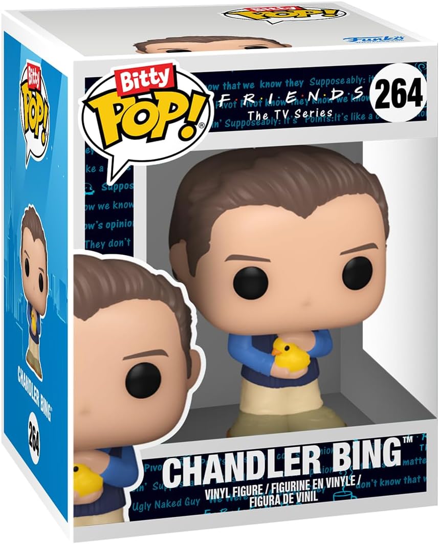 Funko Bitty Pop! Friends Mini Collectible Toys 4-Pack - Phoebe Buffay, Monica Geller, Chandler Bing & Mystery Chase Figure (Styles May Vary