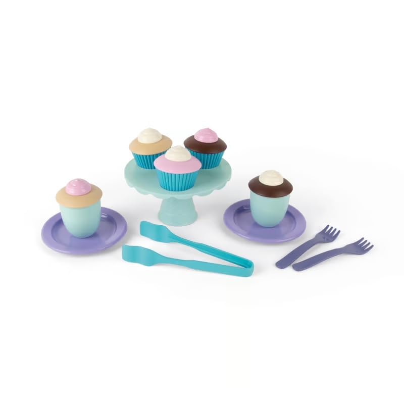 Dantoy – Juego de postre Thorbjorn para la cocina infantil – Juego de juguetes de arena – Cocina de juguete – Niños a partir de 2 años – Juego de rol – Plástico – Etiqueta nórdica – Fabricado en