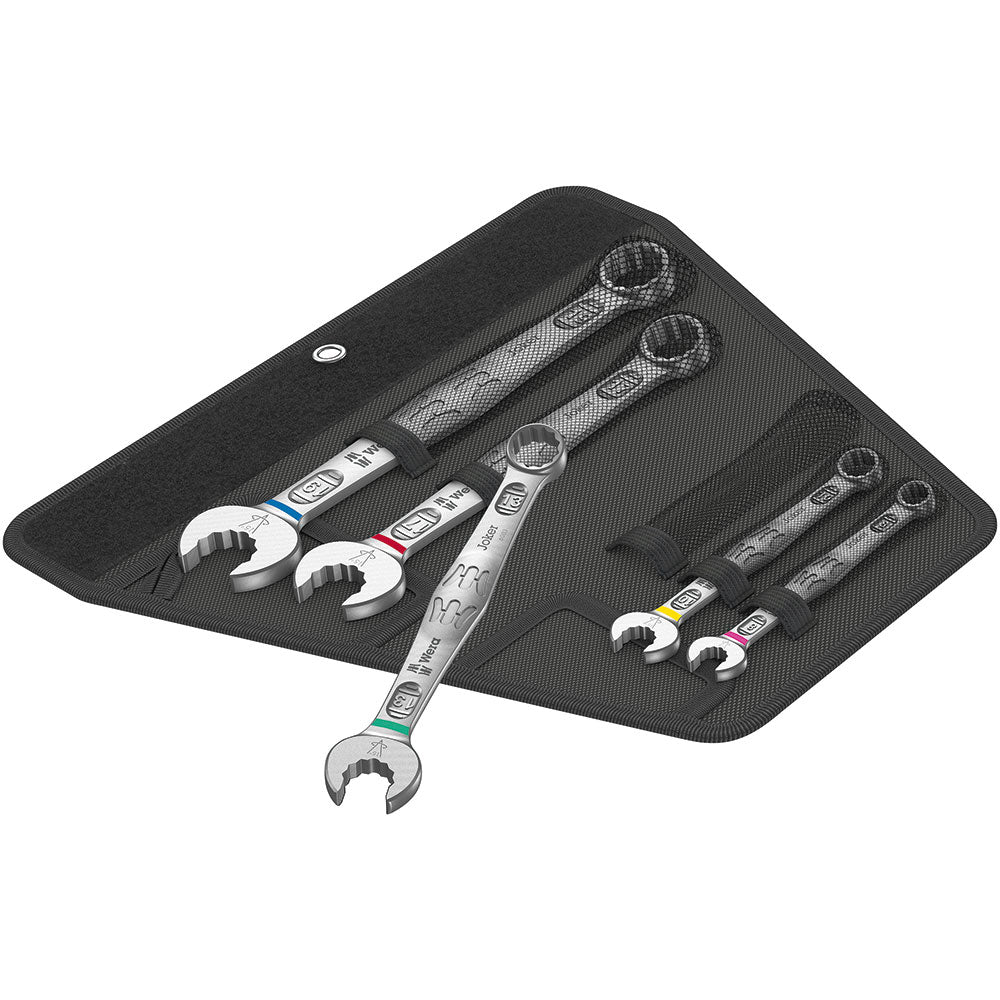 Wera Compatible 6003 Joker 5 Set 1 | Ringmaulschlüssel-Satz & 05133164001 950/9 Hex-Plus Multicolour 2 L-Key Set