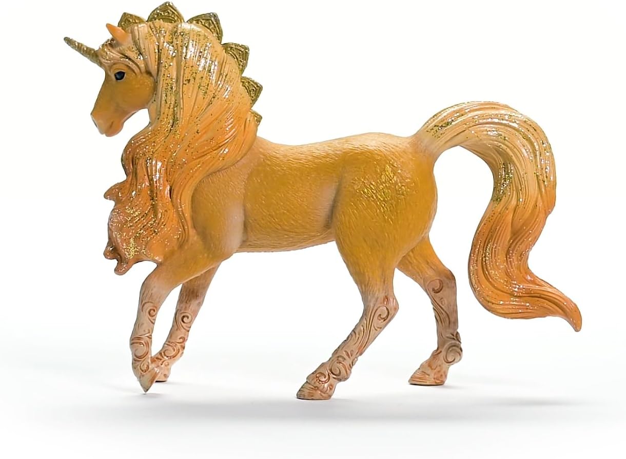 schleich 70822 BAYALA Apollon Unicorn Stallion Figurine for ages 5+, Golden Brown