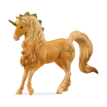 schleich 70822 BAYALA Apollon Unicorn Stallion Figurine for ages 5+, Golden Brown