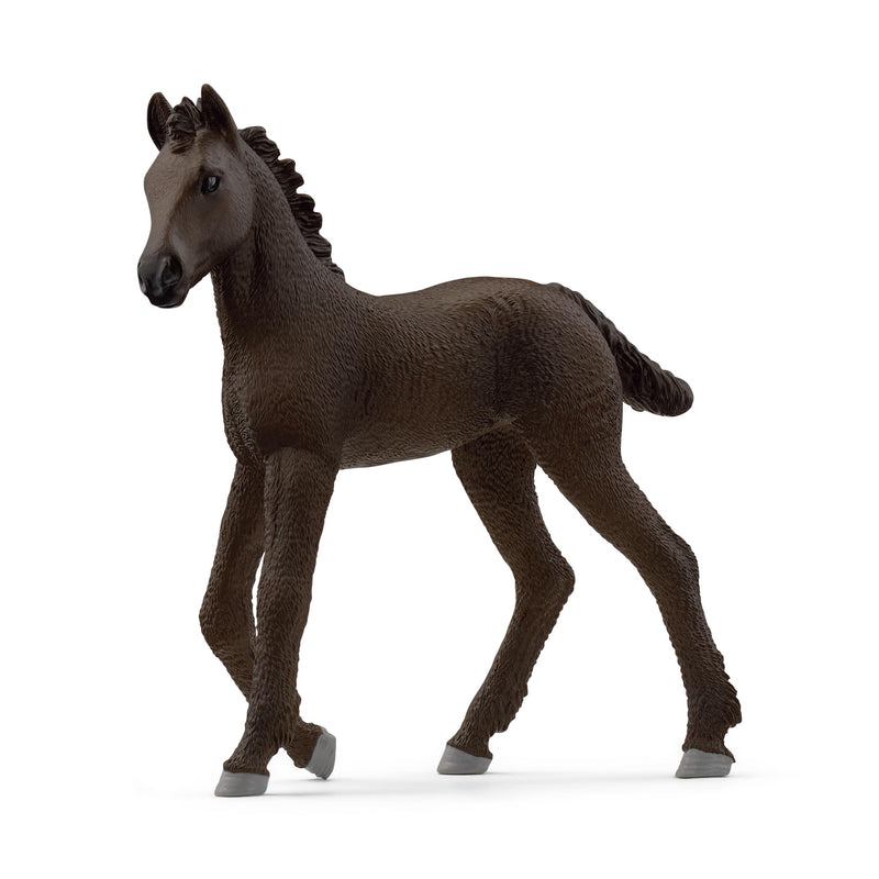 schleich 13977 HORSE CLUB Friesian Foal Figurine for ages 5+, Black