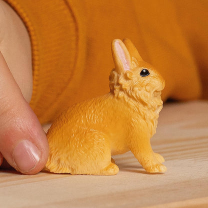 schleich 13974 FARM WORLD Lionhead Rabbit Figurine for ages 3+, Brown