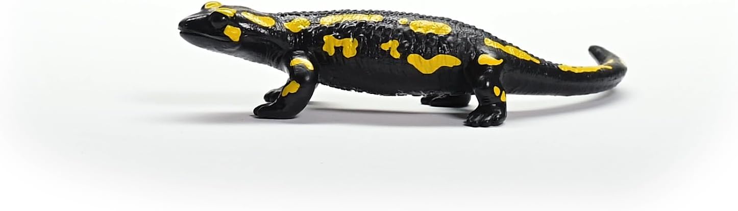 schleich 14870 WILD LIFE Fire Salamander Figurine for ages 3+, Black