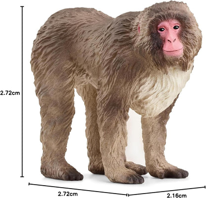 schleich 14871 WILD LIFE Japanese Macaque Figurine for ages 3+, Black