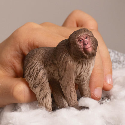 schleich 14871 WILD LIFE Japanese Macaque Figurine for ages 3+, Black