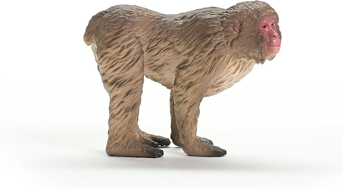 schleich 14871 WILD LIFE Japanese Macaque Figurine for ages 3+, Black