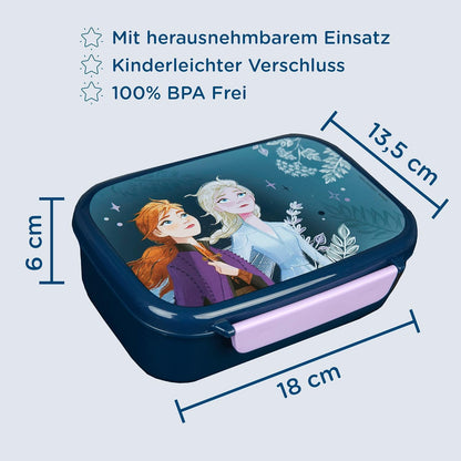 Scooli FRVW9903 Frozen Lunch Box, Plastic, blue