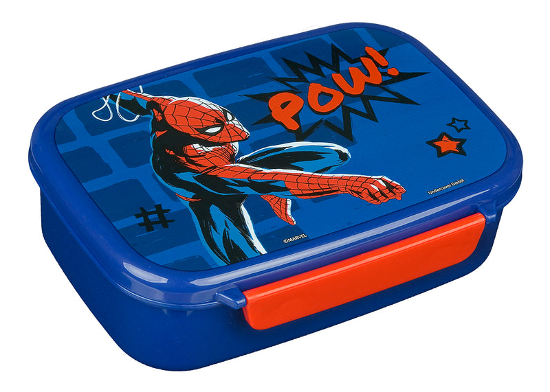 Scooli SPAN9903 Spider-Man Lunch Box, Blue/red