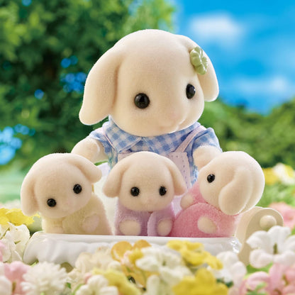 Sylvanian Families - 5735 Familia Conejo Flora - Casa de muñecas