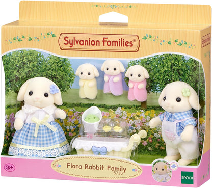 Sylvanian Families - 5735 Familia Conejo Flora - Casa de muñecas