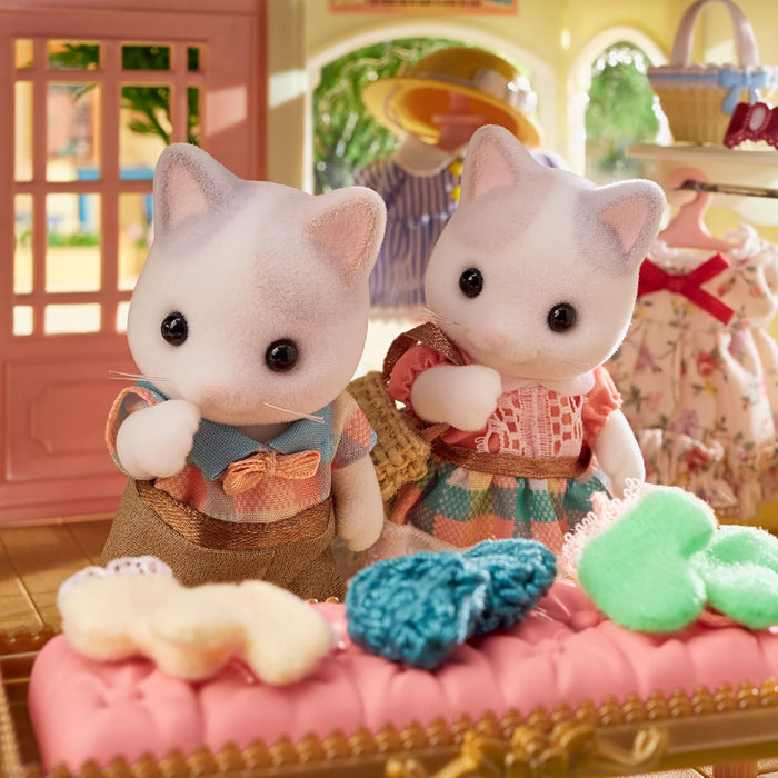 Sylvanian Families - 5738 Latte Cat Family - Dollhouse Playsets
