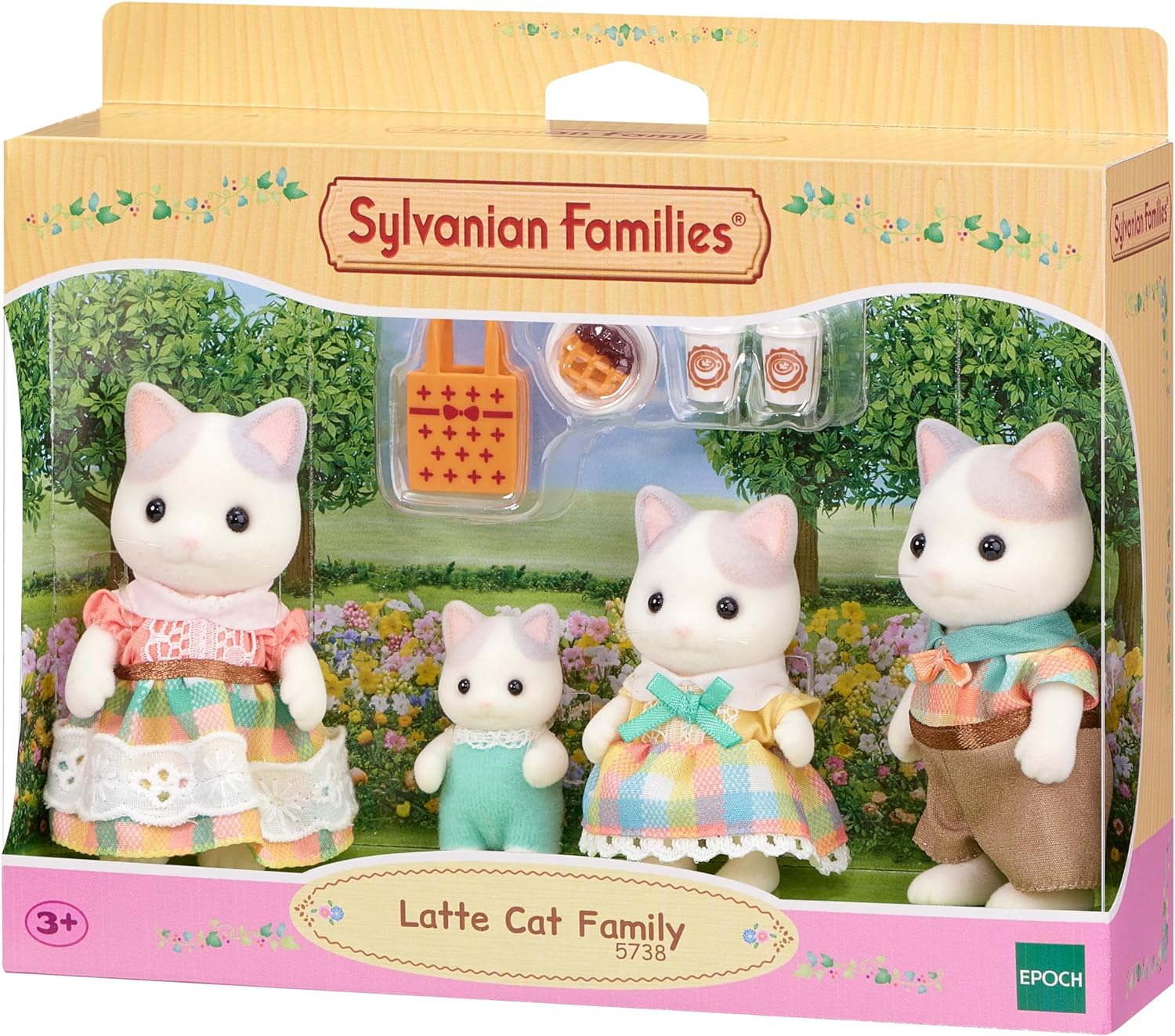 Sylvanian Families - 5738 Latte Cat Family - Dollhouse Playsets