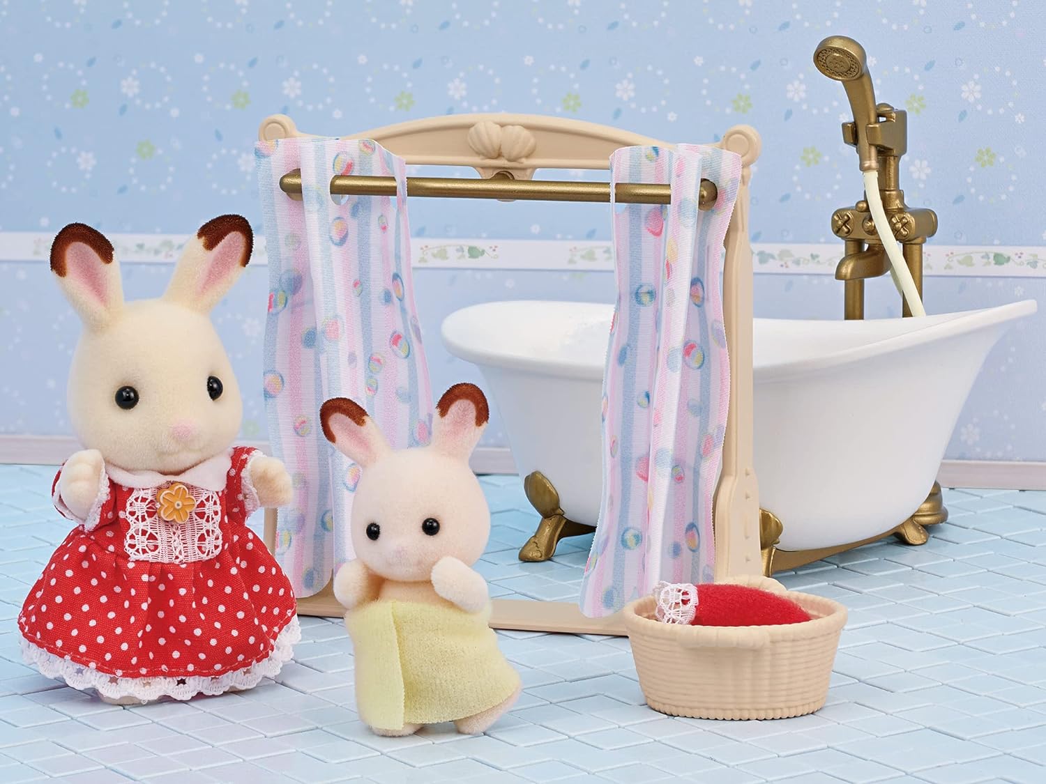 Sylvanian Families - 5739 Bath & Shower Set - Dollhouse Playsets