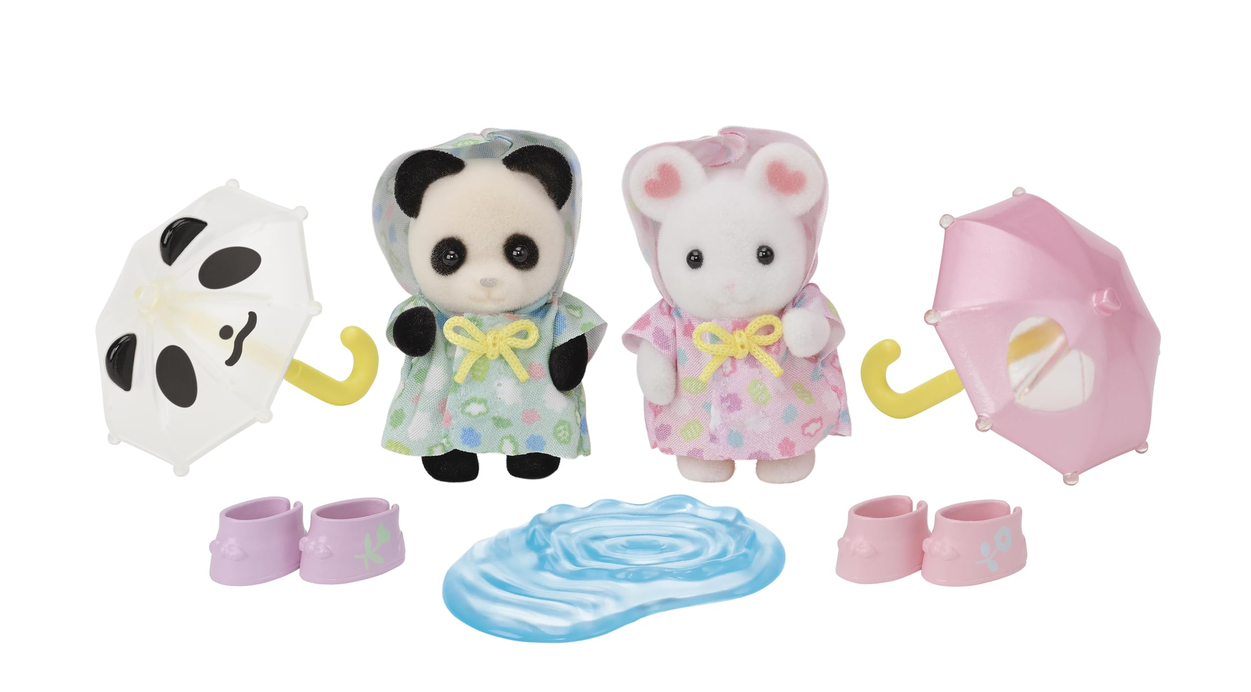 Sylvanian Families - 5748 Nursery Friends - Rainy Day Duo - Dollhouse Playsets & 5741 Triple Bunk Beds - Dollhouse Playsets