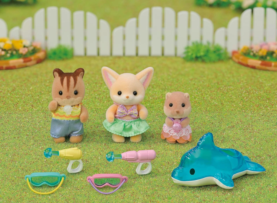 Sylvanian Families - 5749 Nursery Friends - Pool Fun Trio - Dollhouse Playsets