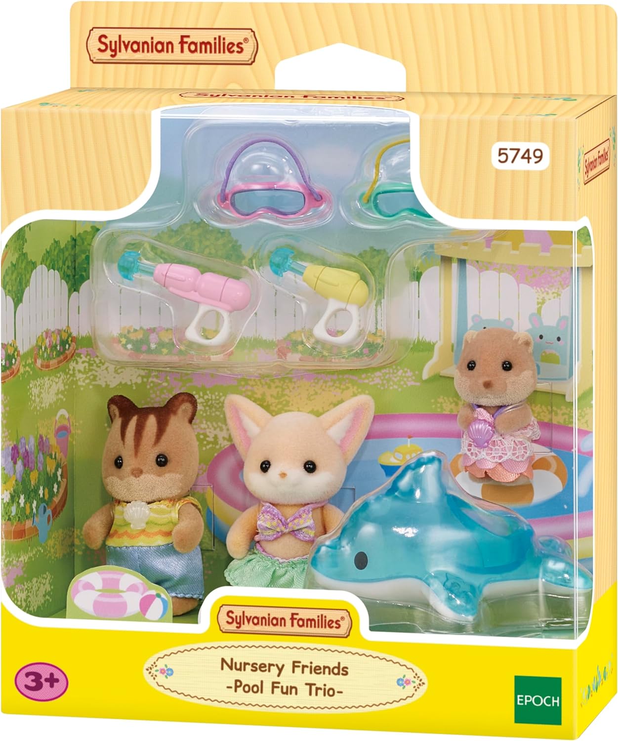 Sylvanian Families - 5749 Nursery Friends - Pool Fun Trio - Dollhouse Playsets