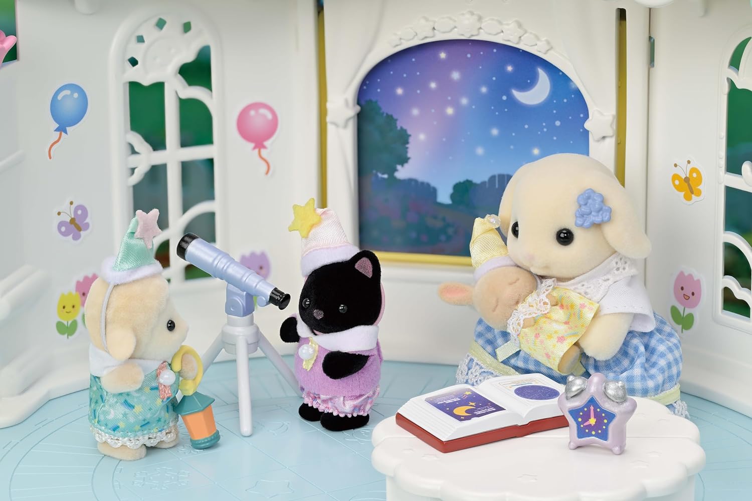 Sylvanian Families - 5750 Nursery Friends - Sleepover Party Trio - Dollhouse Playsets