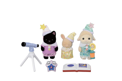 Sylvanian Families - 5750 Nursery Friends - Sleepover Party Trio - Dollhouse Playsets