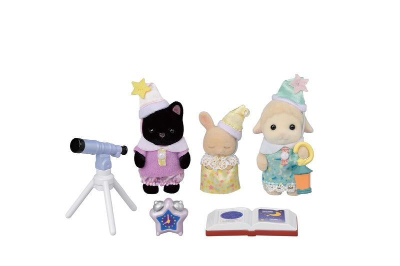 Sylvanian Families - 5750 Nursery Friends - Sleepover Party Trio - Dollhouse Playsets