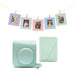 instax Mini 12 acessory kit, Camera case, Photo Album, Hanging Cards and pegs, Pastel Blue
