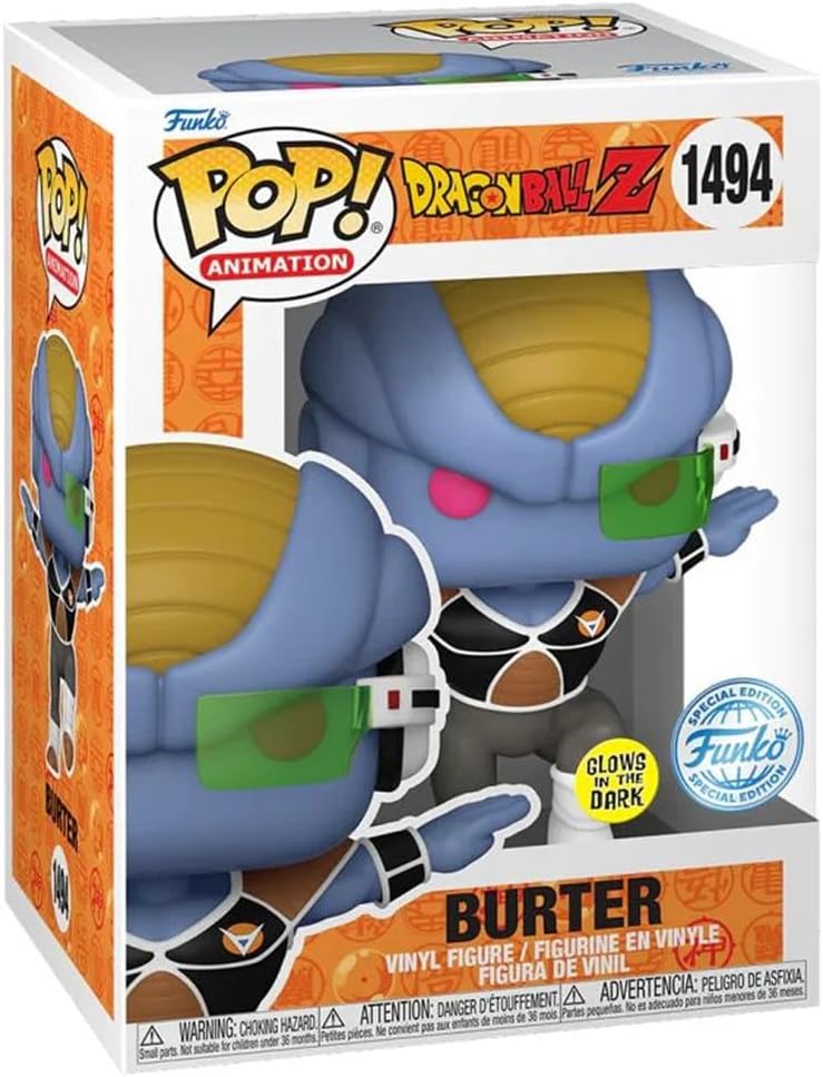 Funko Pop! Dragon Ball Z Burter Glow-in-The-Dark Vinyl Figure #1494