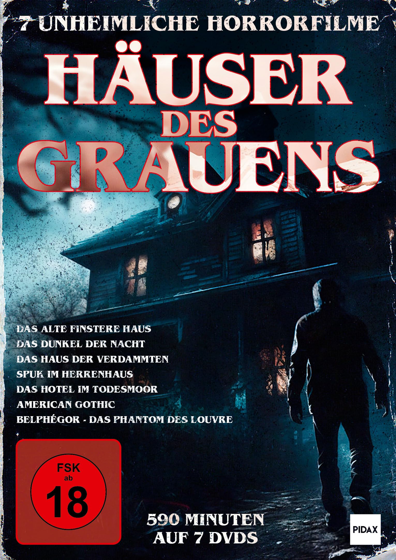 Häuser des Grauens / 7 unheimliche Horrorfilme (u.a. mit Christopher Lee, Peter Cushing und Boris Karloff)
