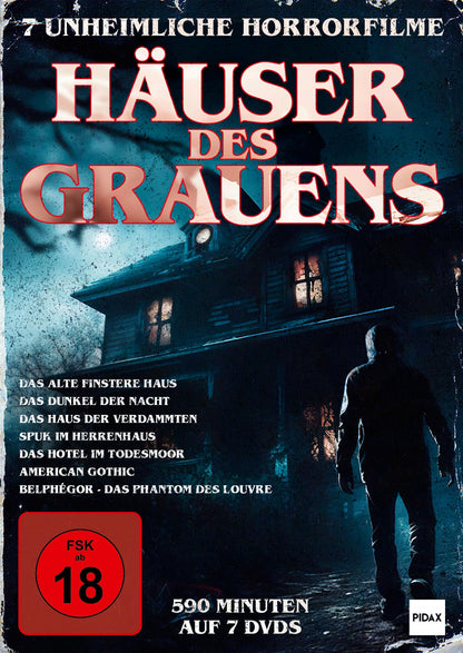 Häuser des Grauens / 7 unheimliche Horrorfilme (u.a. mit Christopher Lee, Peter Cushing und Boris Karloff)