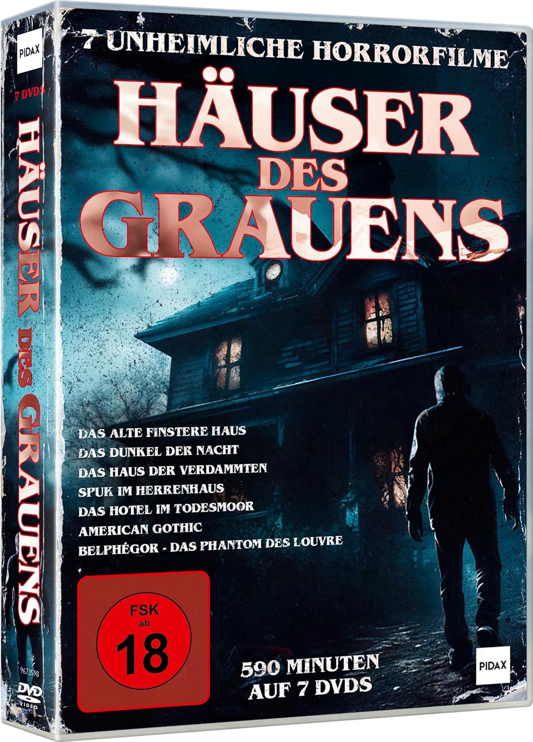 Häuser des Grauens / 7 unheimliche Horrorfilme (u.a. mit Christopher Lee, Peter Cushing und Boris Karloff)