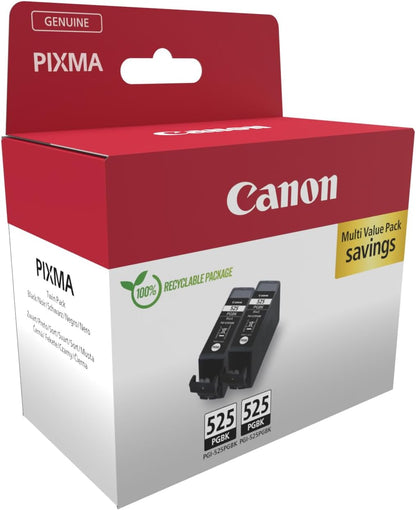 Canon PGI-525 Twin Vorteilspack 2 Tintenpatronen (2X Schwarz) Original