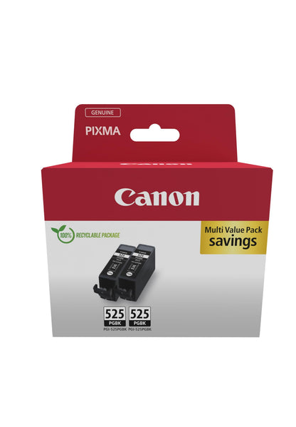 Canon PGI-525 Twin Vorteilspack 2 Tintenpatronen (2X Schwarz) Original