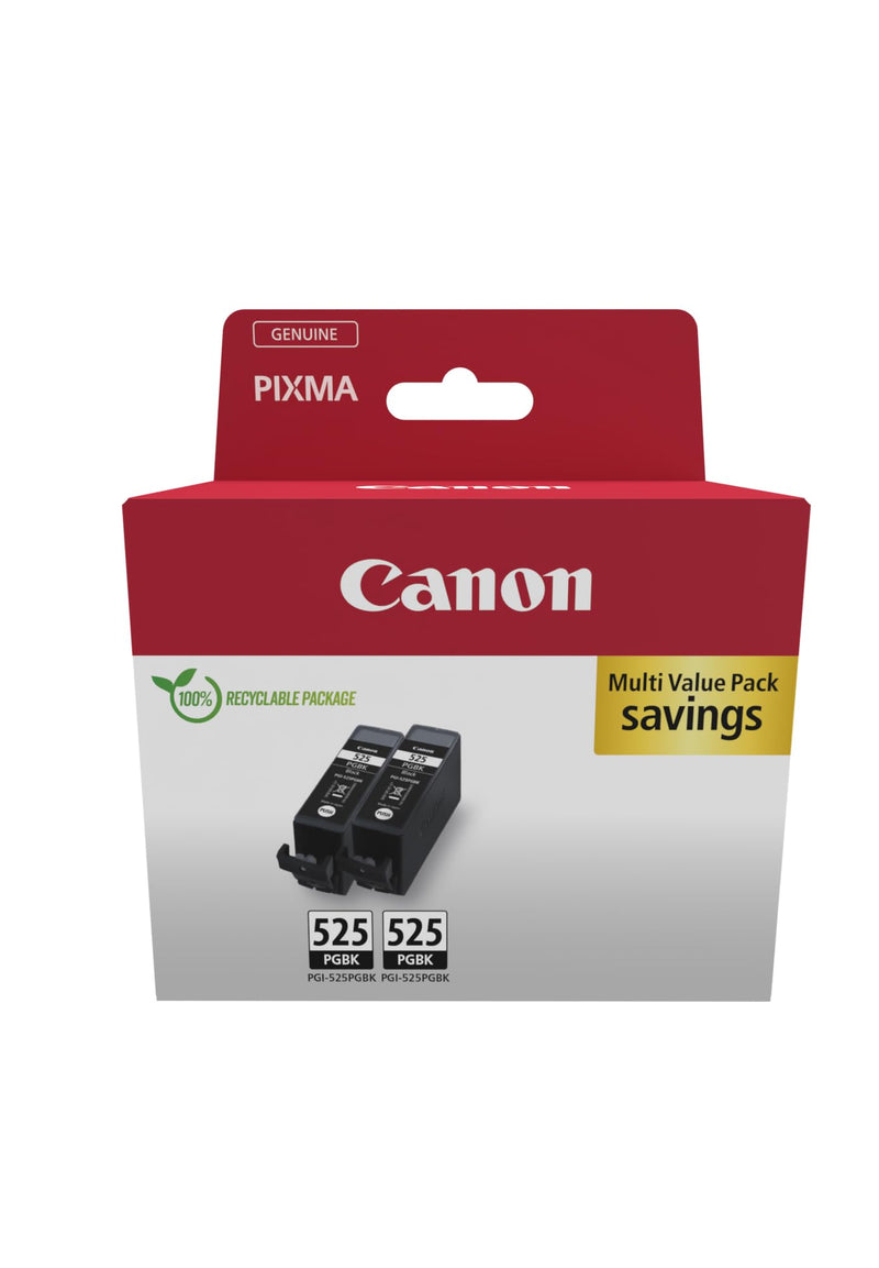 Canon PGI-525 Twin Vorteilspack 2 Tintenpatronen (2X Schwarz) Original