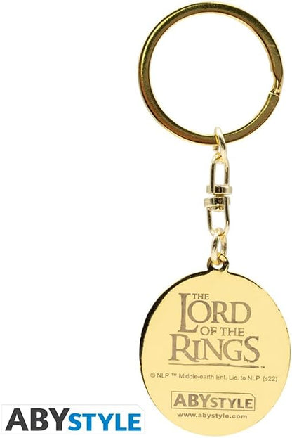 ABYSTYLE - Lord of the Rings Sauron Keyring, Gold, H. 4 cm x L. 3,2 cm