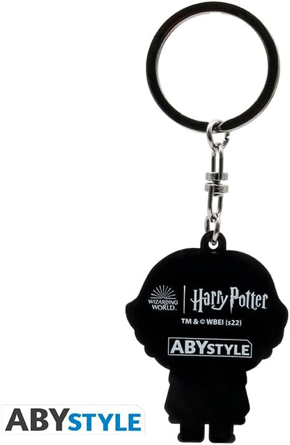 ABYSTYLE - HARRY POTTER Ron PVC Key Ring, Orange, H. 4.7 cm x L. 3,9 cm