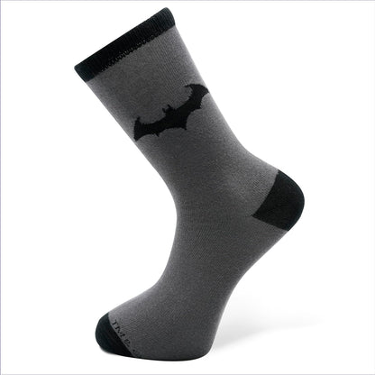 ABYSTYLE - DC COMICS Black and Grey Batman Socks, grey, One size