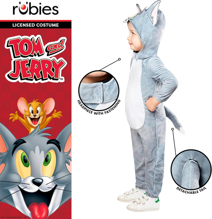 Rubie's Official Tom and Jerry, Tom Toddler Costume, Toddler Fancy Dress