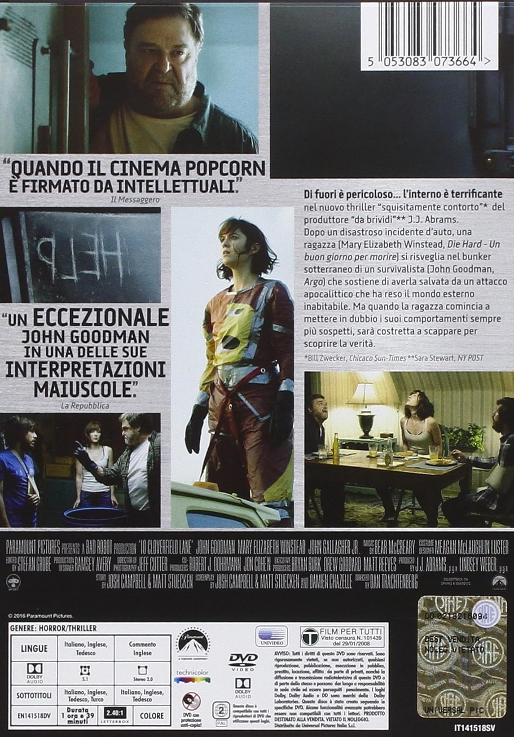 10 cloverfield lane DVD Italian Import