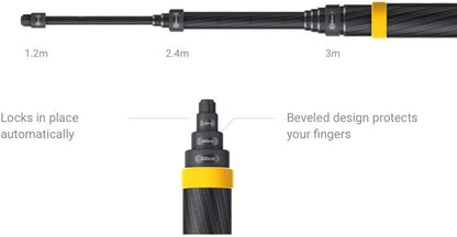 Insta360 3m 9.8ft Extended Edition Selfie Stick for ONE RS, ONE X2 & X3 Action Camera