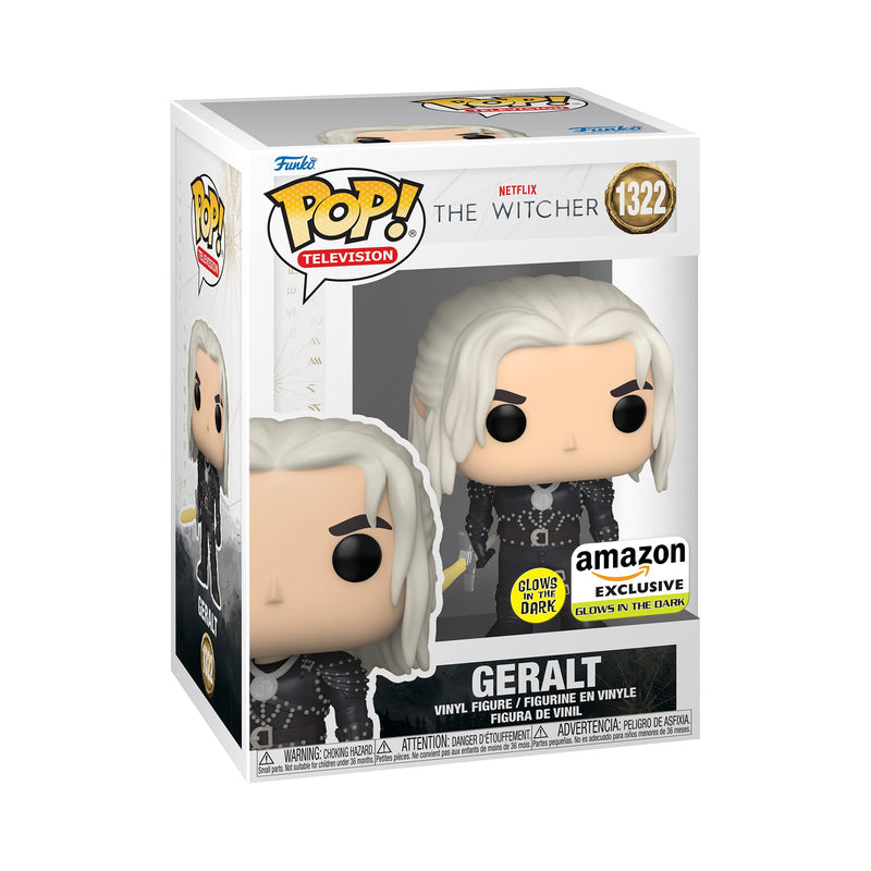Funko POP! TV: Witcher - Geralt With Sword - Glow In the Dark - the Witcher - Amazon Exclusive - Collectable Vinyl Figure - Gift Idea - Official Merchandise - Toys for Kids & Adults - TV Fans