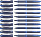 Schneider One Business Non-Retractable Ballpoint Pens with Liquid Ink, Pack of 10 Blue