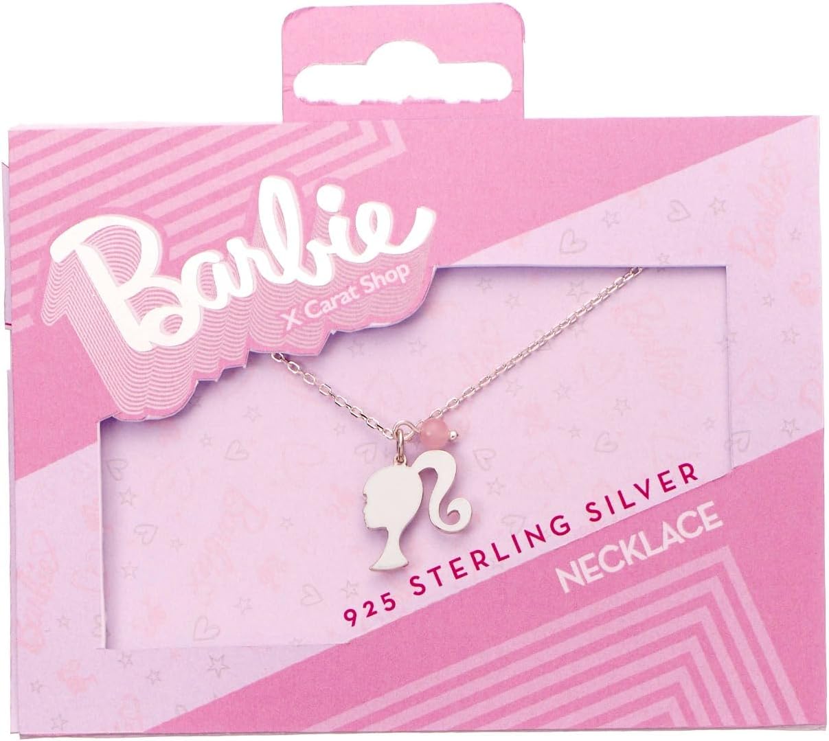 Barbie pendentif et collier argent Silhouette & Quartz Bead (argent sterling