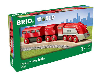 BRIO World Streamline Toy Train for Kids Age 3 Years Up - Wooden Railway Set Add On Accessories