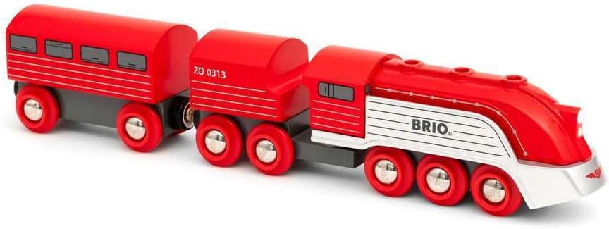 BRIO World Streamline Toy Train for Kids Age 3 Years Up - Wooden Railway Set Add On Accessories