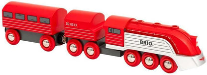 BRIO World Streamline Toy Train for Kids Age 3 Years Up - Wooden Railway Set Add On Accessories