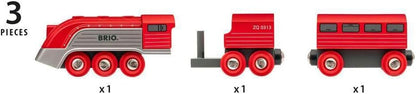 BRIO World Streamline Toy Train for Kids Age 3 Years Up - Wooden Railway Set Add On Accessories