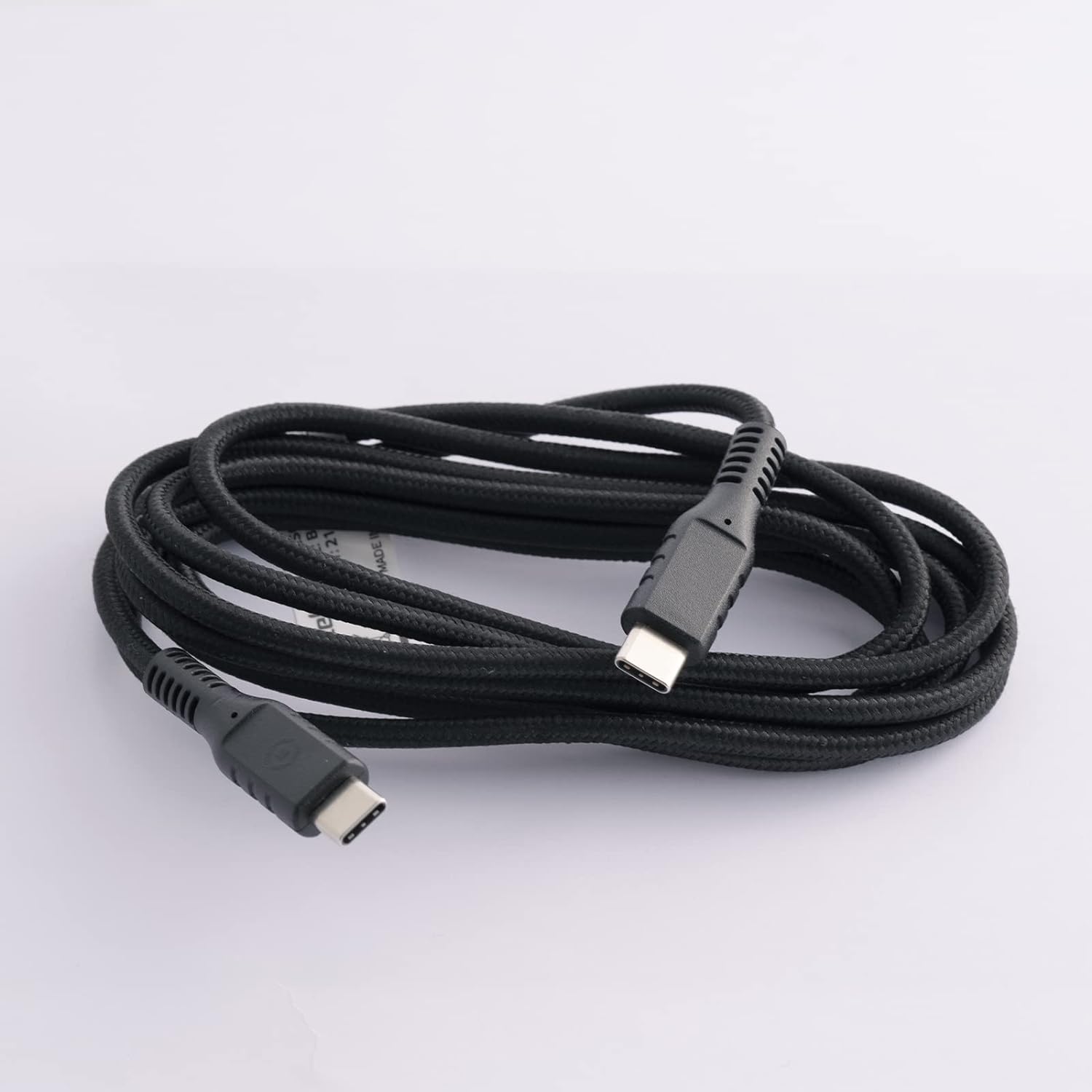 Celly, Cable with USB-C Connectors Black Label Line, PVC Cable, Compatible with Power Delivery, 60W Supported, Quick Charge, Cable 2 Meters Length, Black