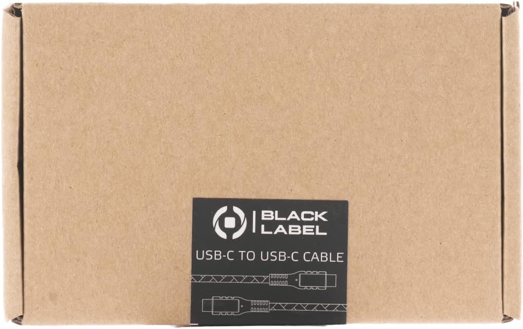 Celly, Cable with USB-C Connectors Black Label Line, PVC Cable, Compatible with Power Delivery, 60W Supported, Quick Charge, Cable 2 Meters Length, Black