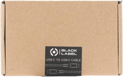 Celly, Cable with USB-C Connectors Black Label Line, PVC Cable, Compatible with Power Delivery, 60W Supported, Quick Charge, Cable 2 Meters Length, Black