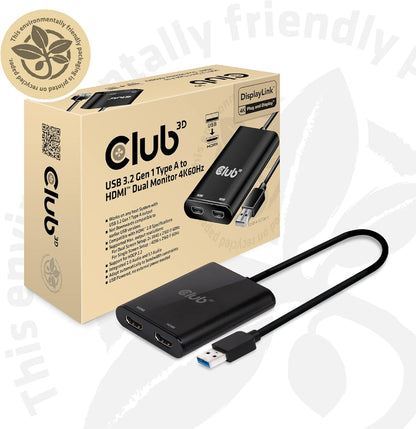 Usb-A 3.1 To Hdmi 2.0 Dual Monitor